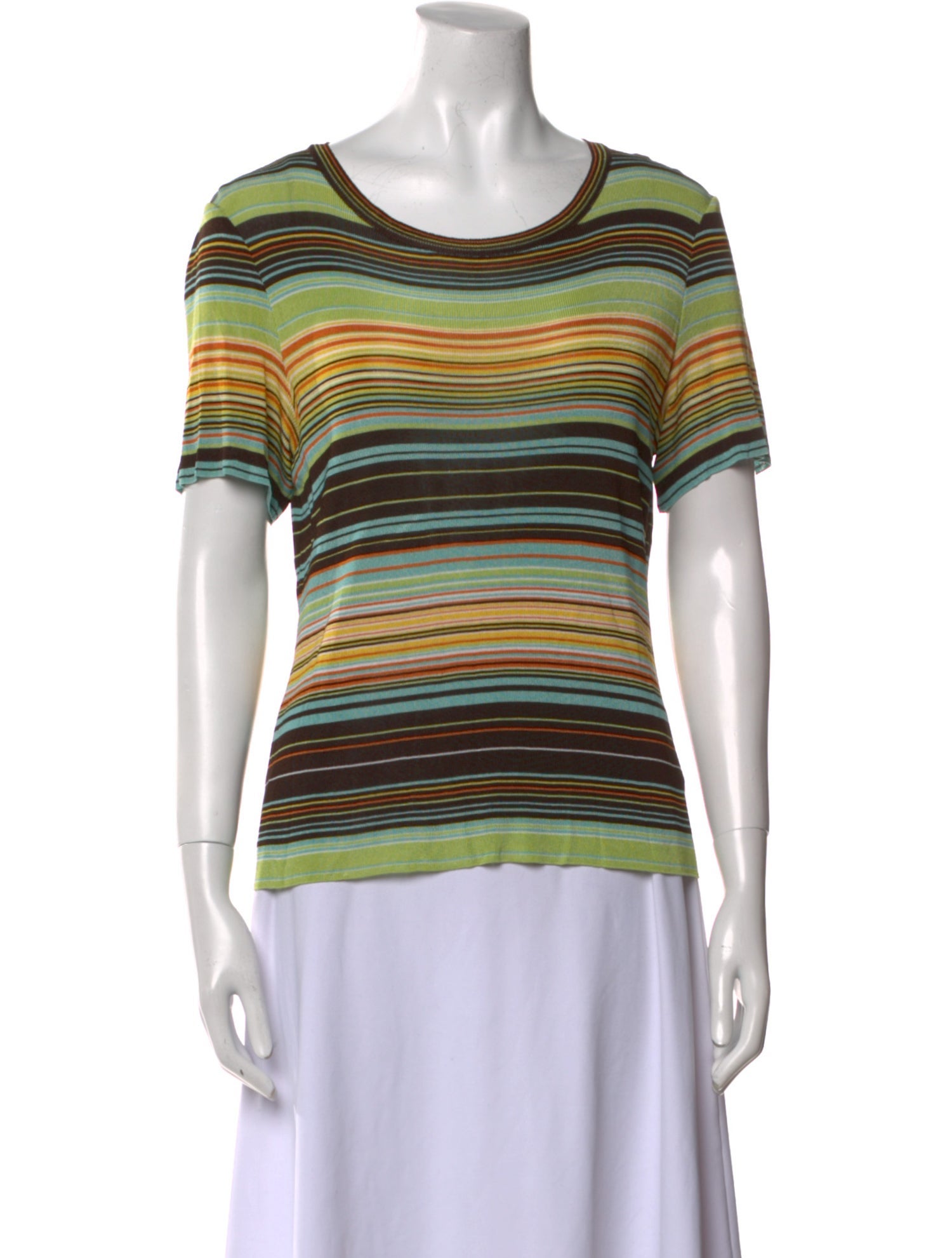 Missoni Striped Scoop Neck T-Shirt