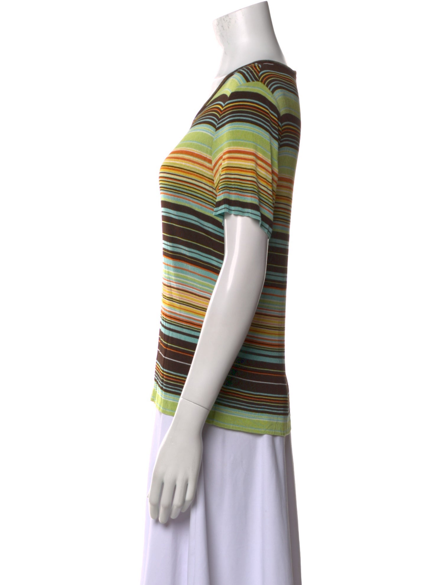 Missoni Striped Scoop Neck T-Shirt