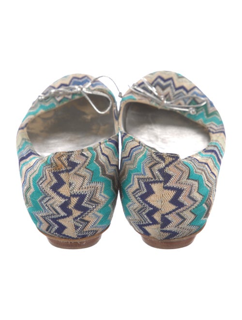 Missoni Printed Bow Accents Ballet Flats