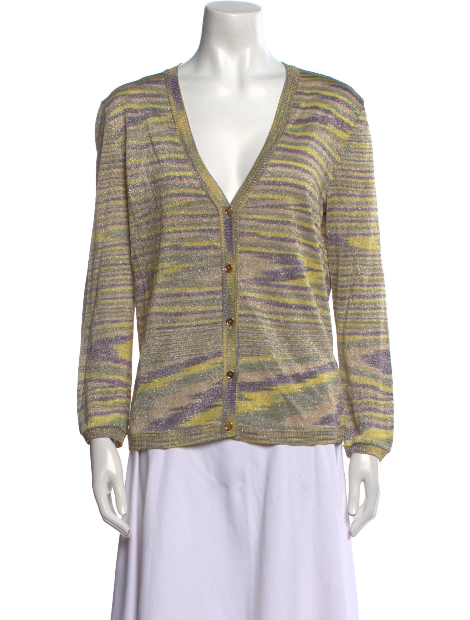 Missoni Striped V-Neck Sweater