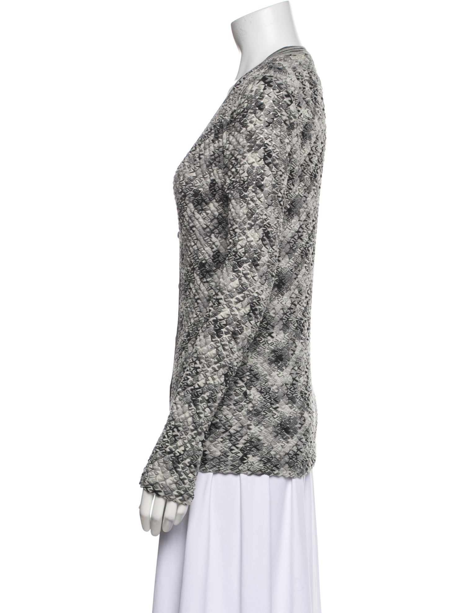 Missoni Printed V-Neck Sweater
