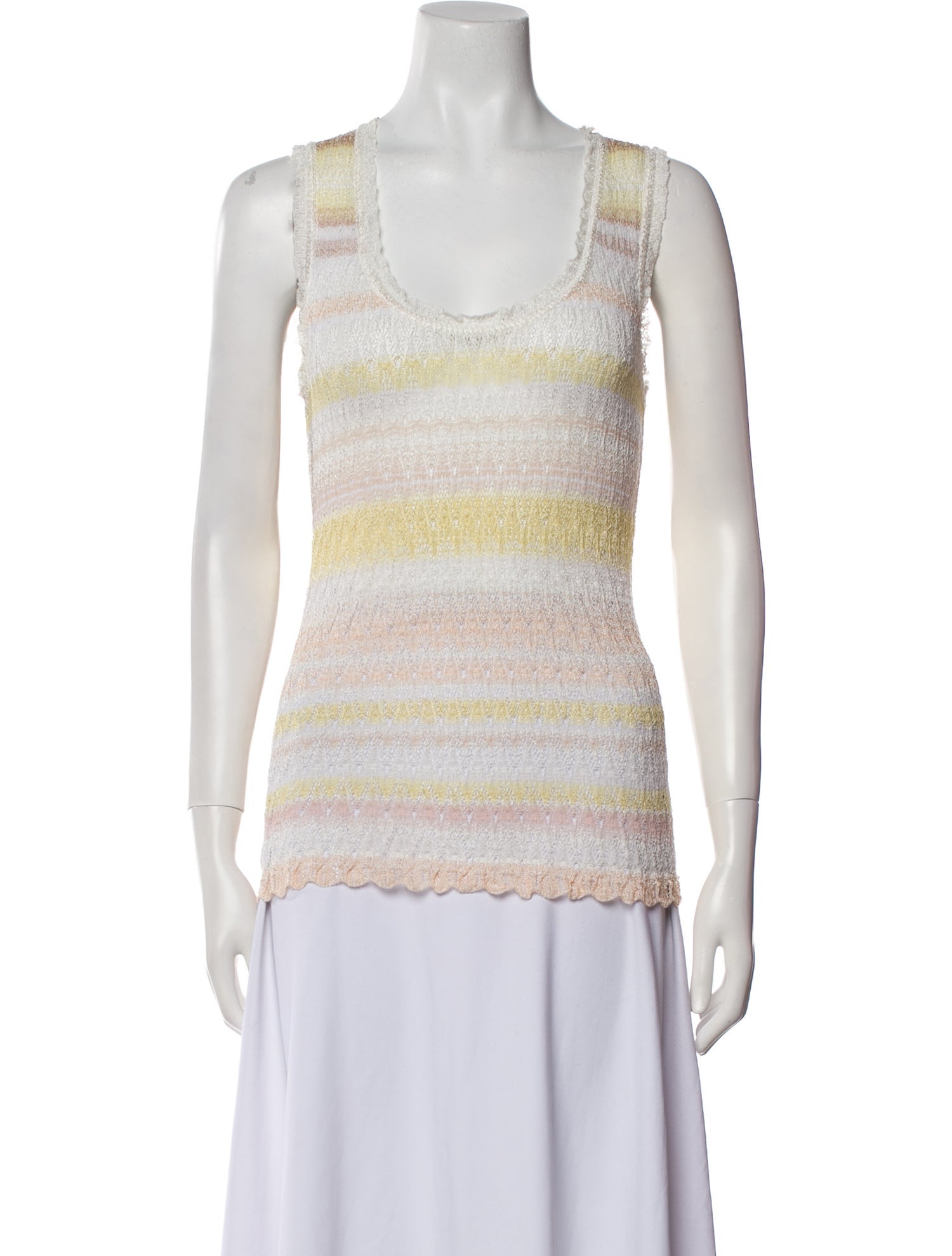 Missoni Striped Scoop Neck Top