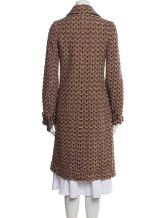 Missoni Wool Tweed Pattern Trench Coat