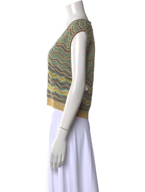 Missoni Striped V-Neck Crop Top