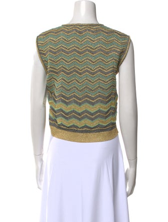 Missoni Striped V-Neck Crop Top
