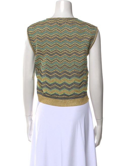 Missoni Striped V-Neck Crop Top