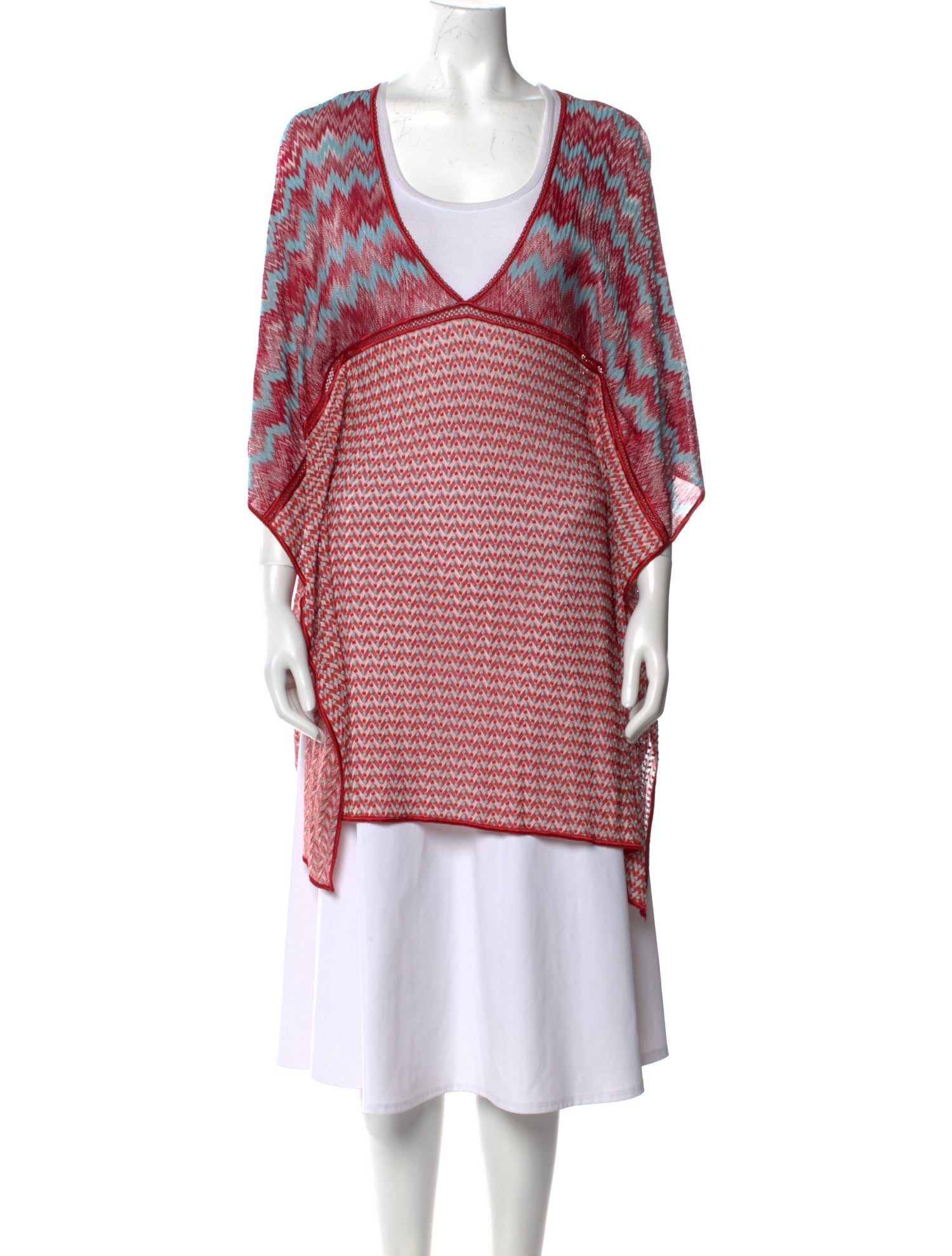 Missoni Mare Striped Eyelet Trim Cover-Up