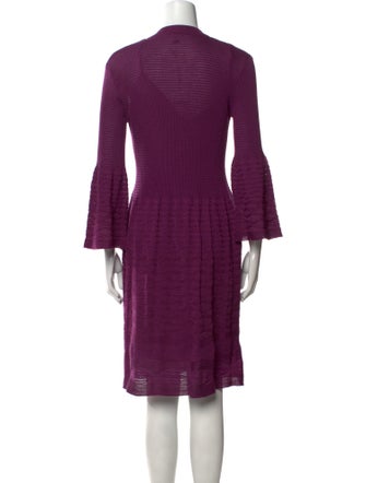 M Missoni V-Neck Knee-Length Dress