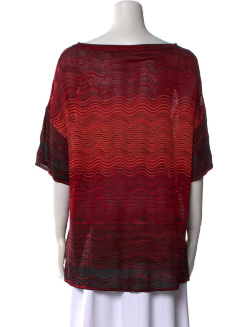 M Missoni Printed Bateau Neckline Tunic
