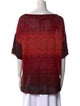 M Missoni Printed Bateau Neckline Tunic