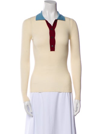 Missoni V-Neck Long Sleeve Polo