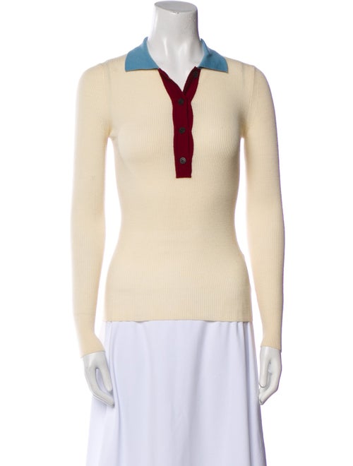 Missoni V-Neck Long Sleeve Polo