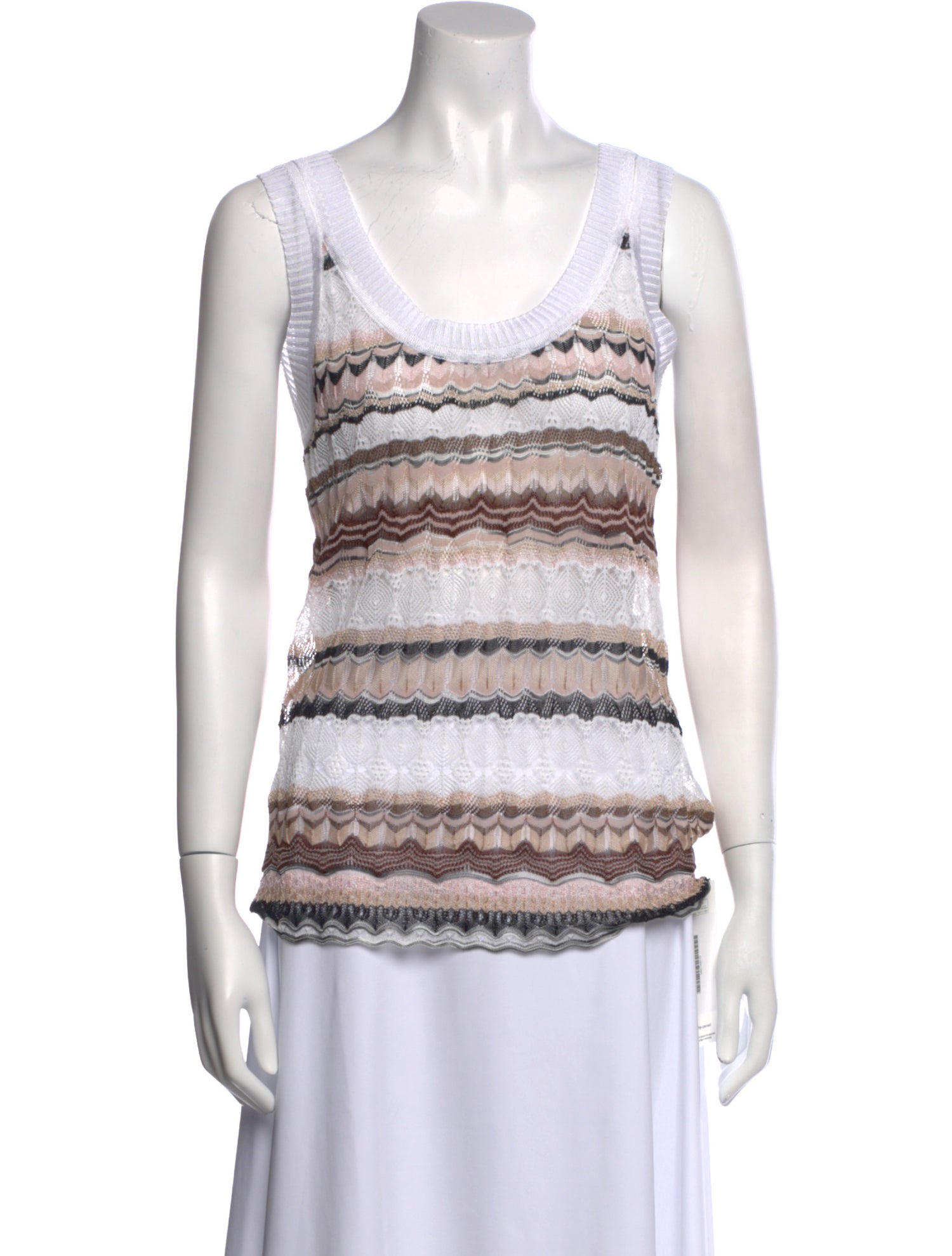 Missoni Striped Scoop Neck Top