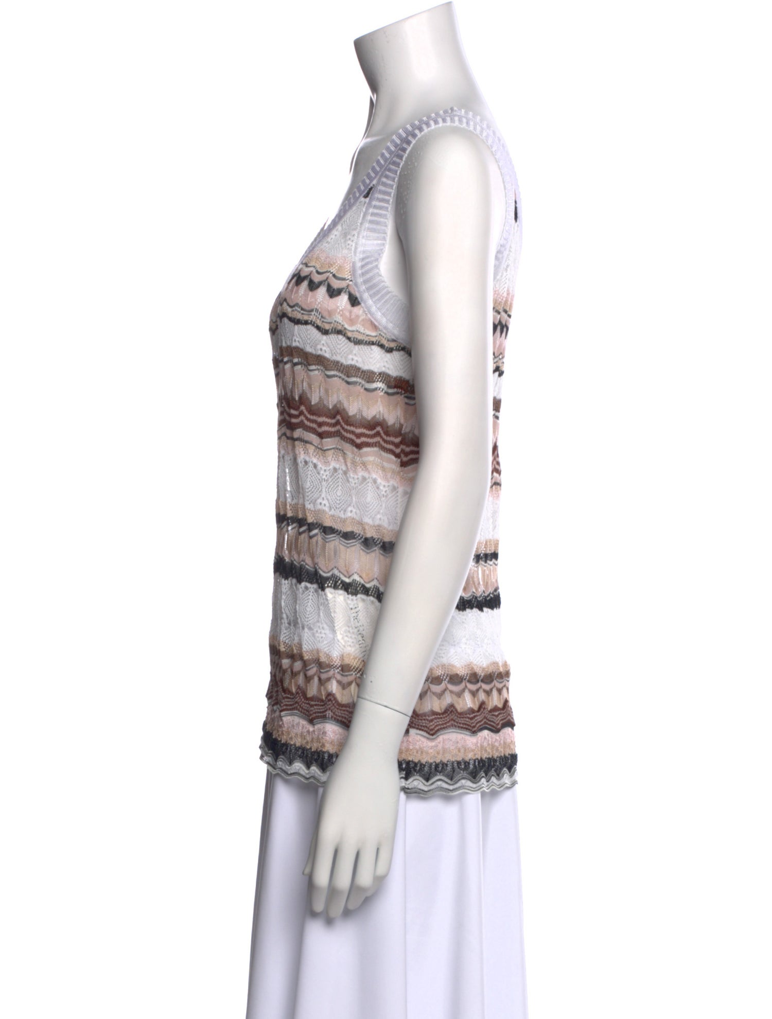 Missoni Striped Scoop Neck Top