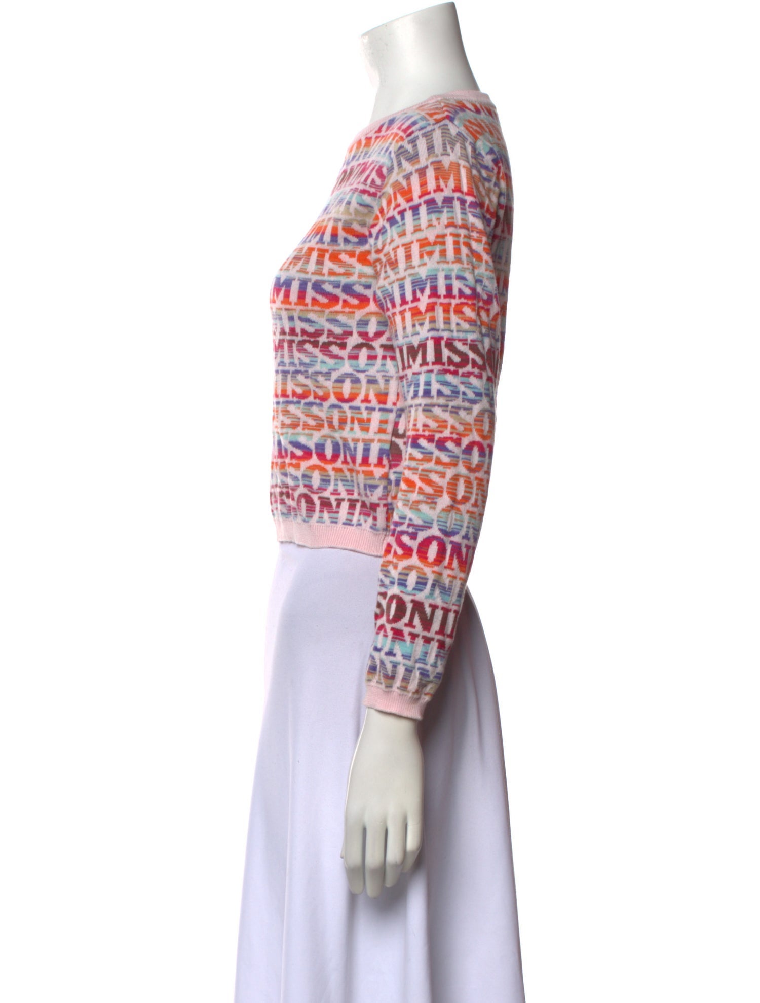 Missoni Printed Bateau Neckline Sweater