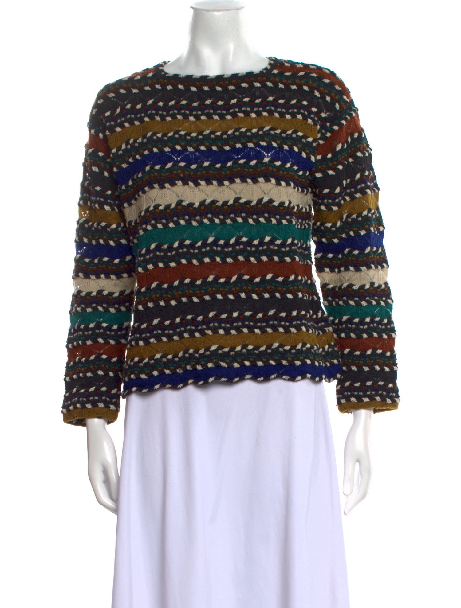 Missoni Striped Scoop Neck Sweater