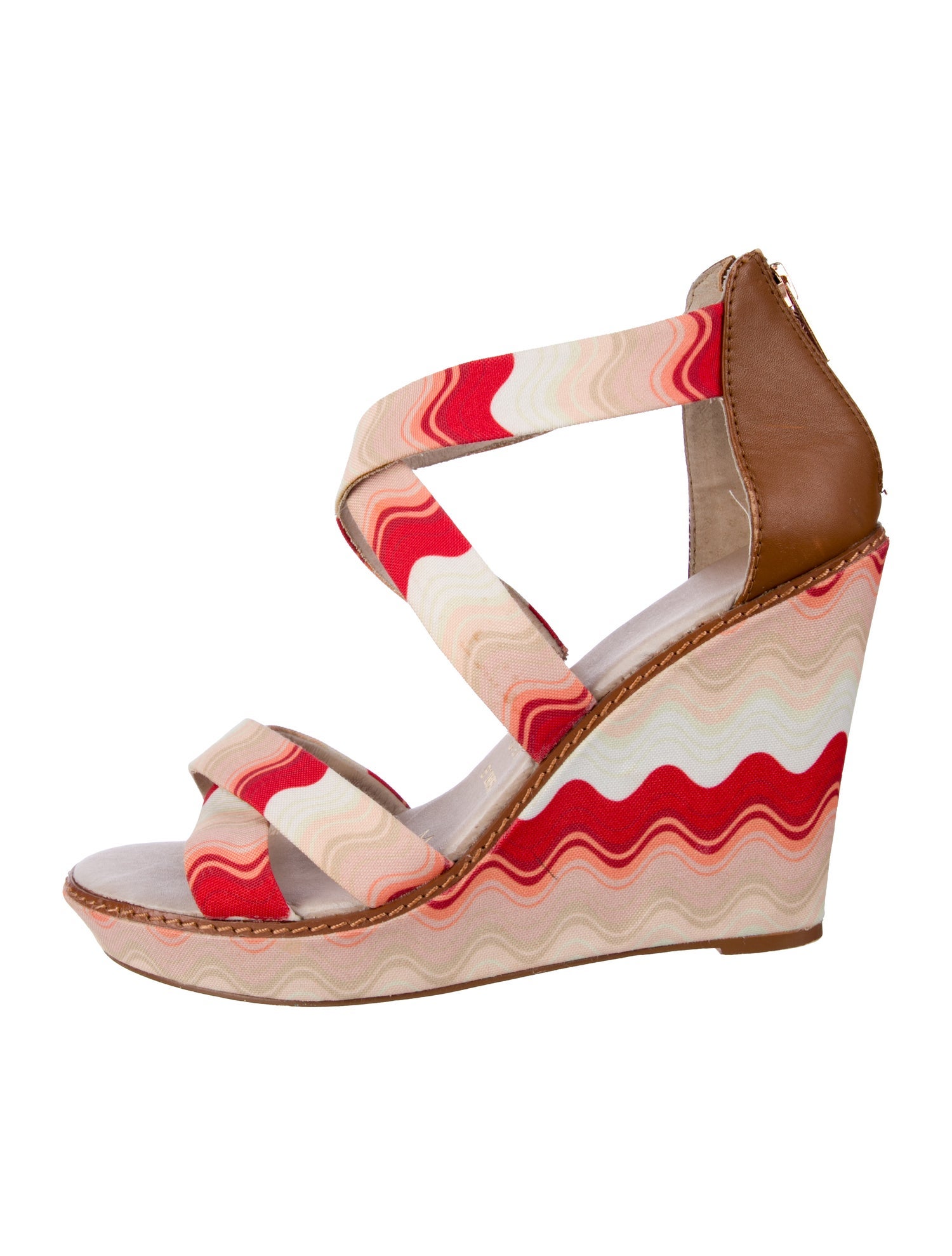Missoni Canvas Colorblock Pattern Sandals