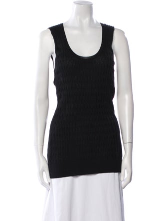 M Missoni Scoop Neck Sleeveless Top