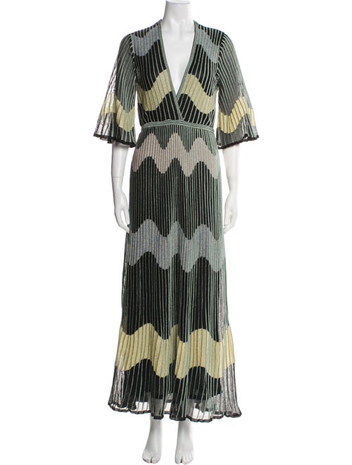 M Missoni Striped Long Dress