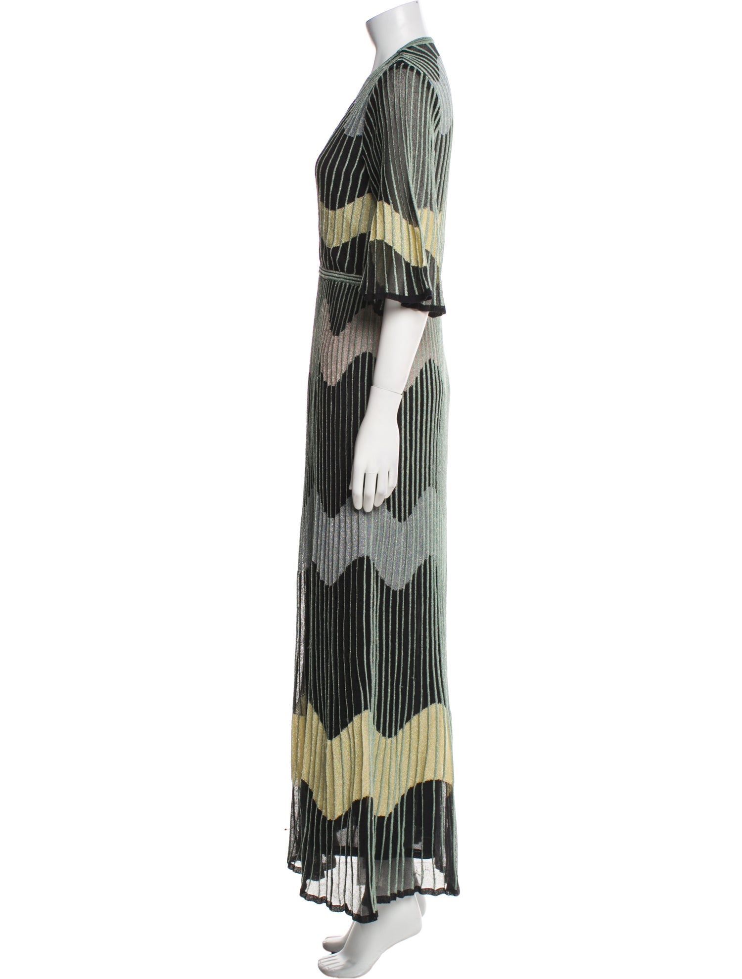 M Missoni Striped Long Dress
