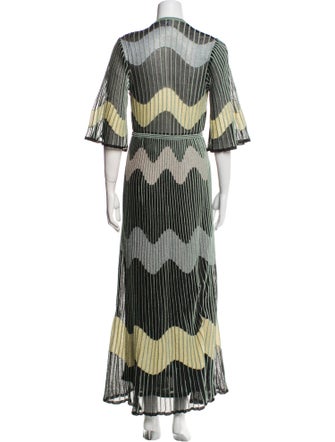 M Missoni Striped Long Dress