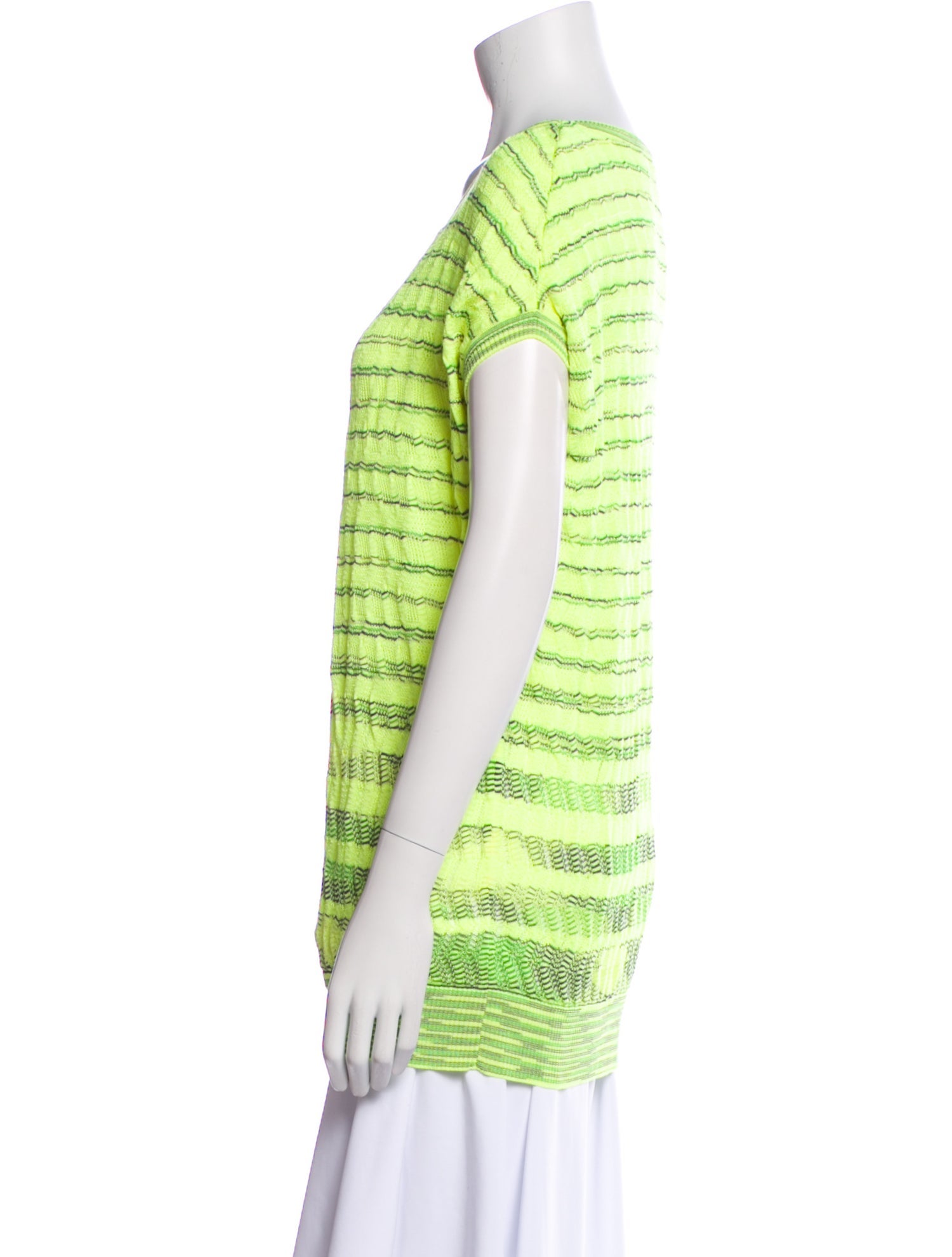 M Missoni Striped Scoop Neck Tunic