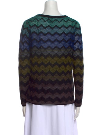 M Missoni Printed V-Neck Sweatshirt