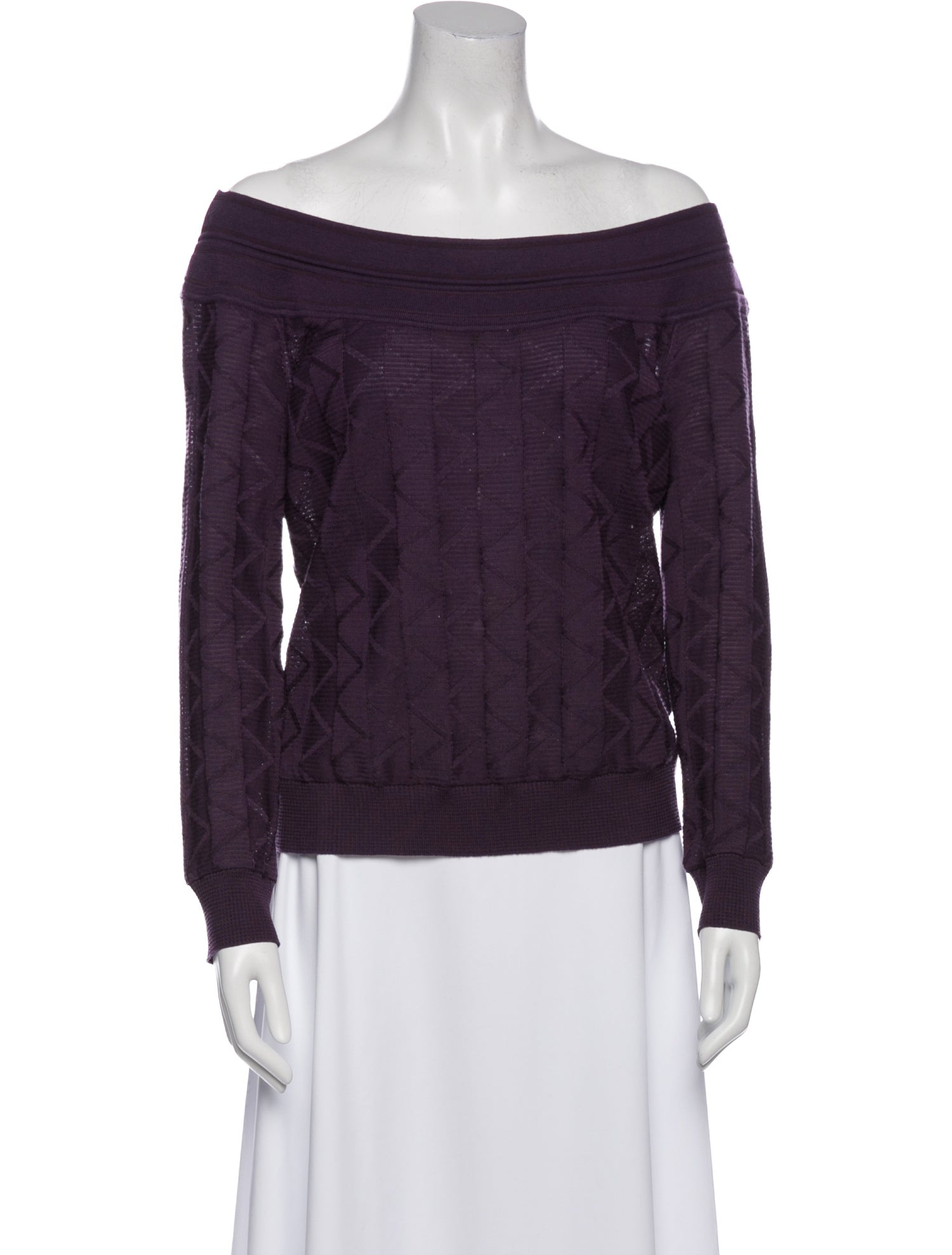 M Missoni Off-The-Shoulder Sweater