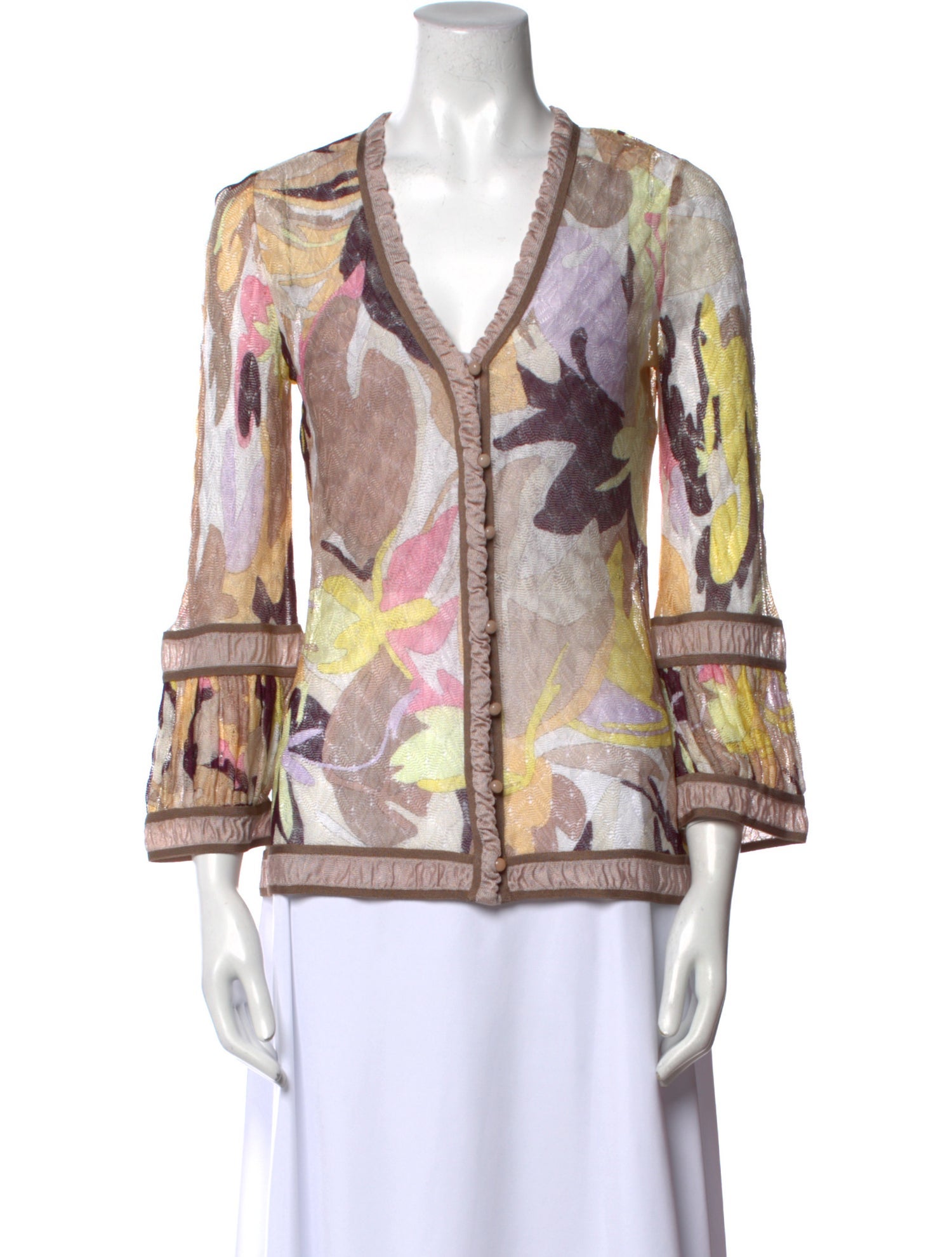 Missoni Printed V-Neck Sweater