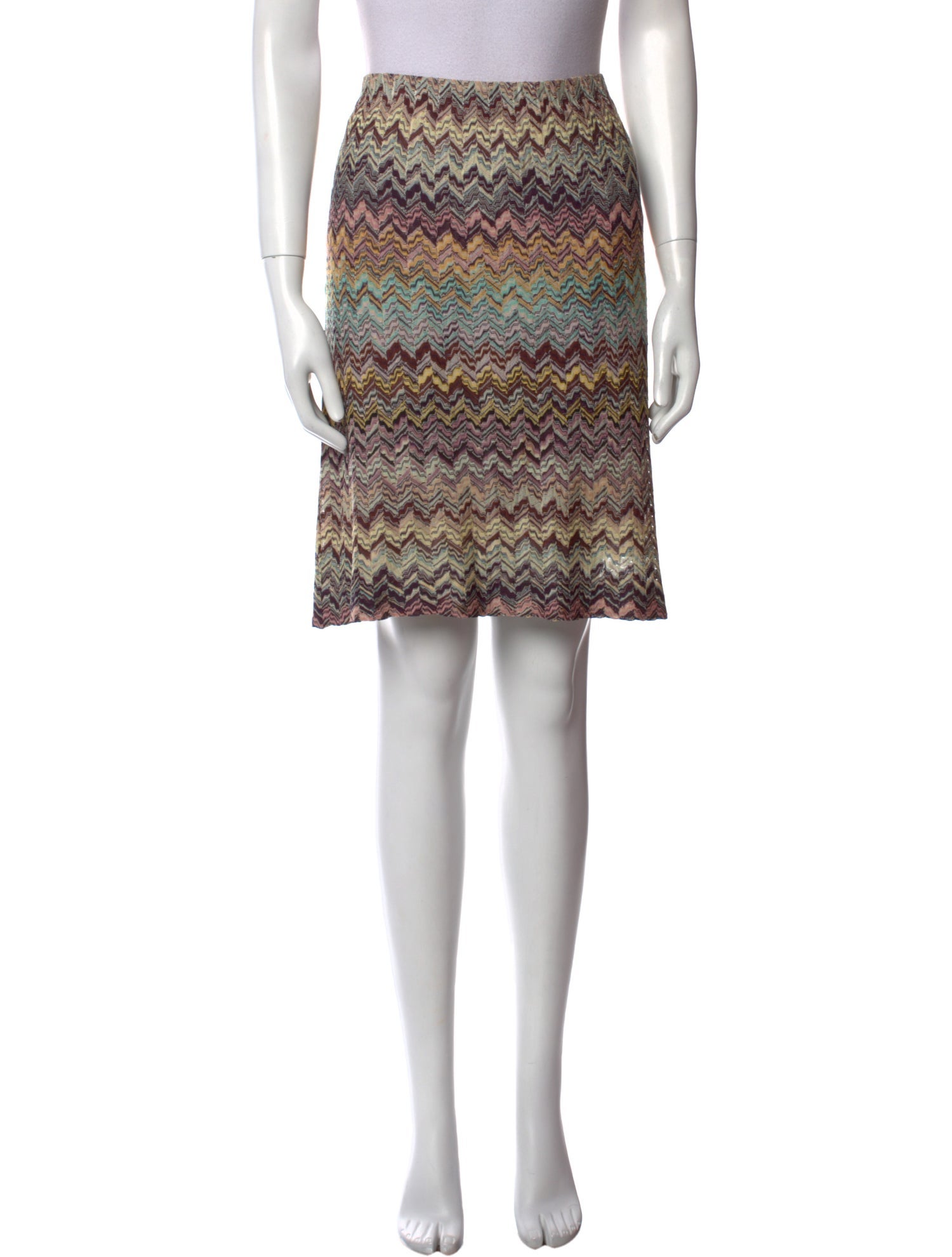 Missoni Striped Knee-Length Skirt
