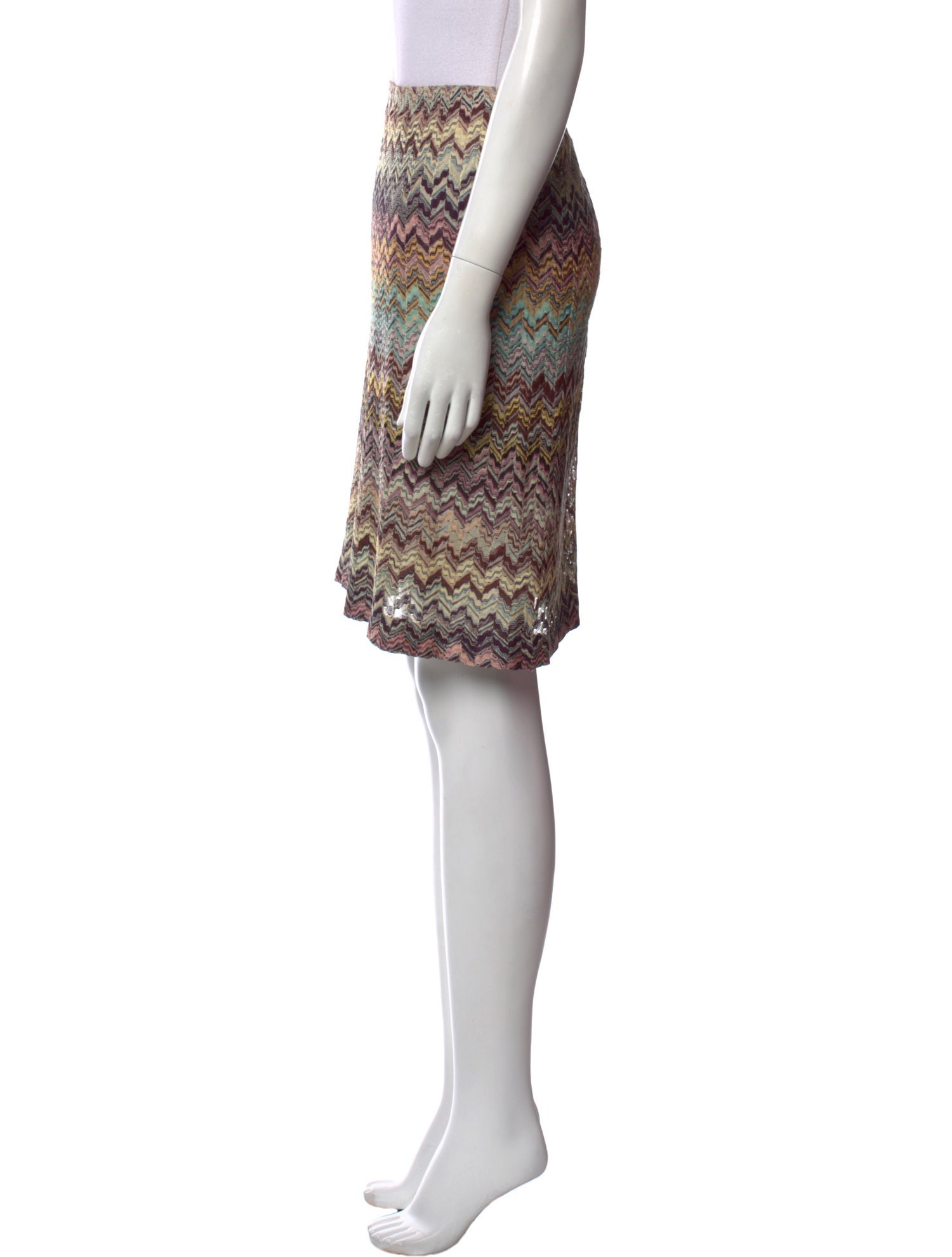 Missoni Striped Knee-Length Skirt