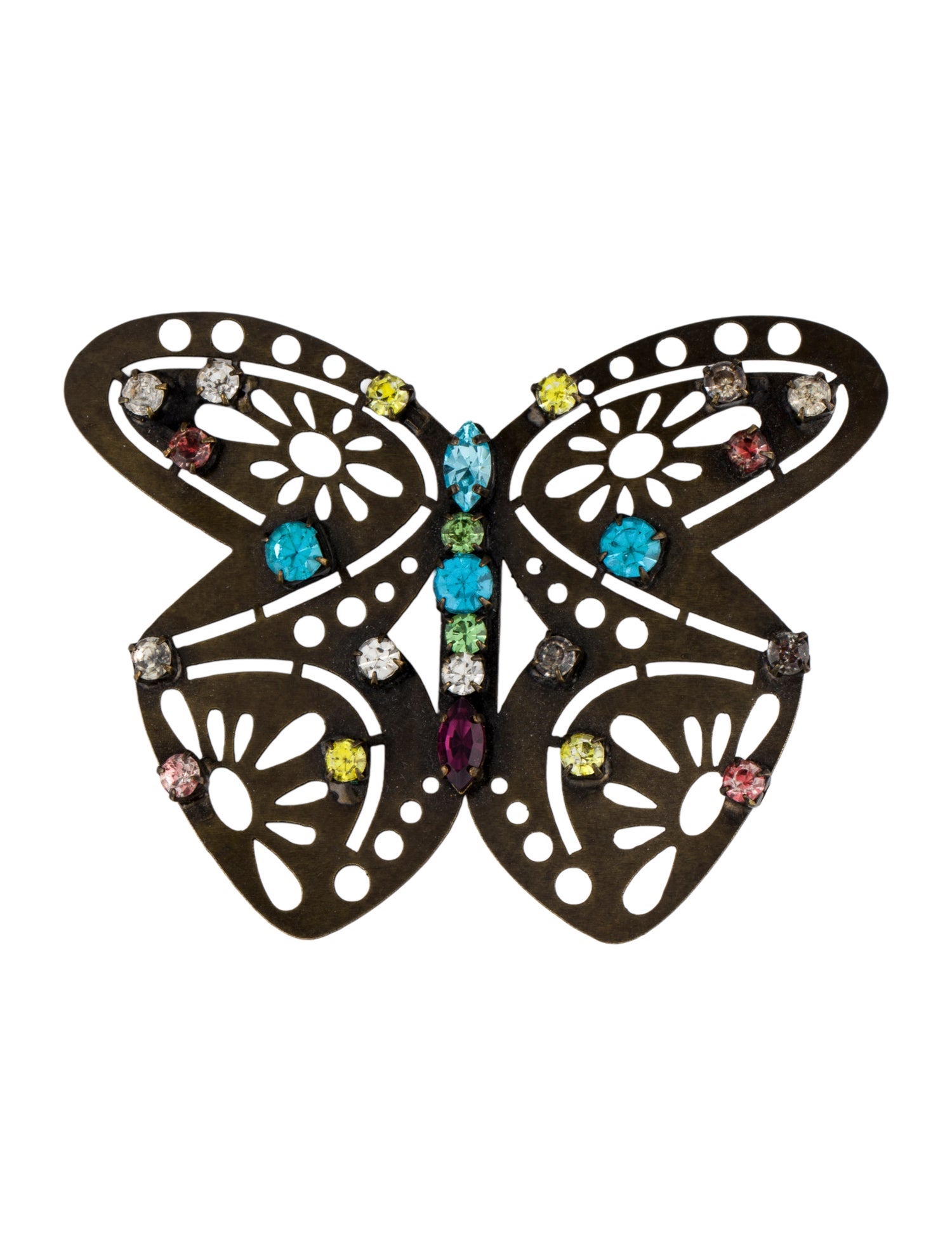 Missoni Crystal Butterfly Brooch