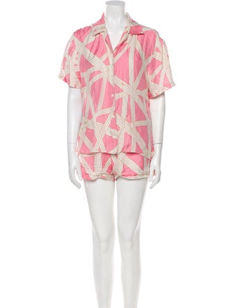 Missoni Silk Striped Short Set