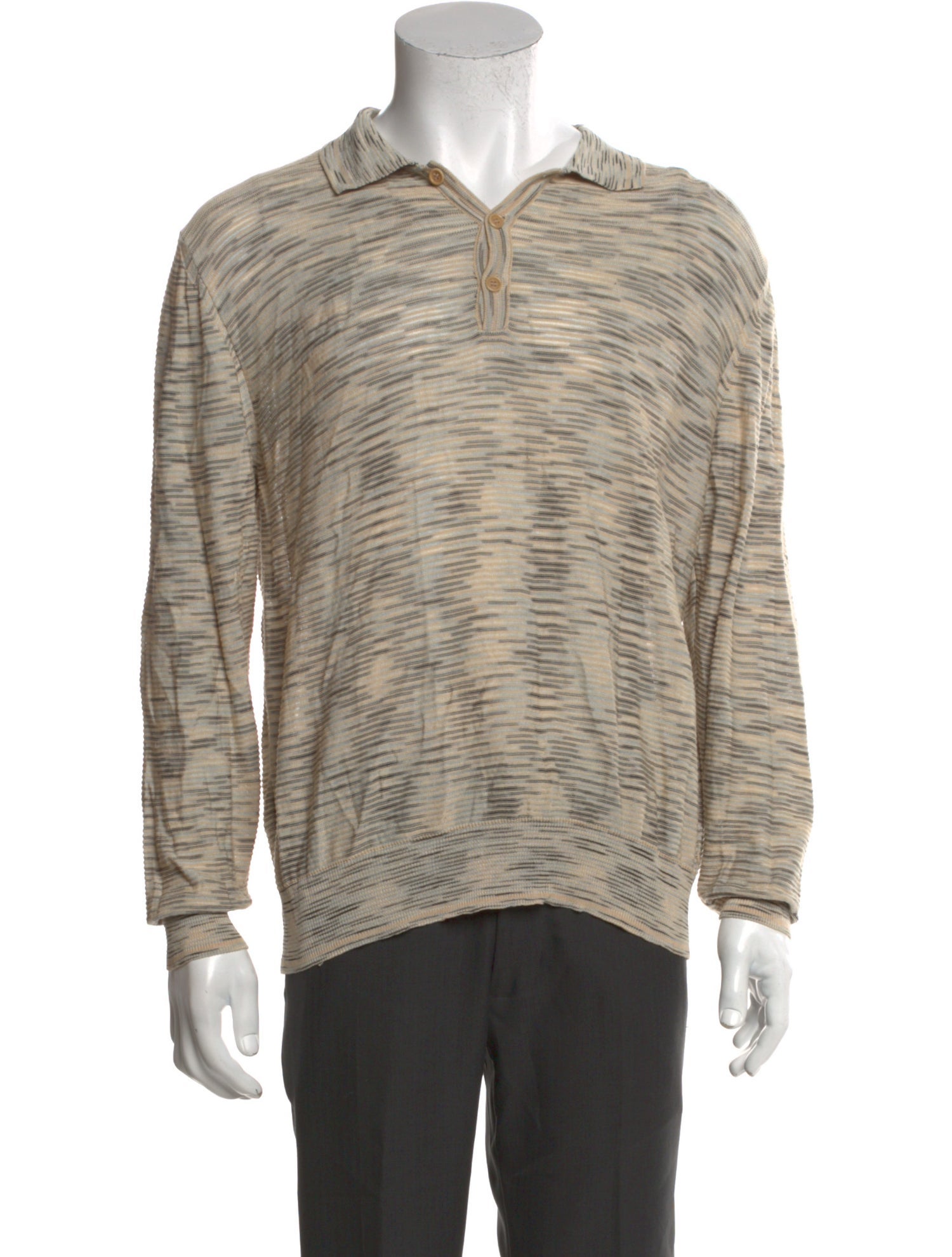 Missoni Collar Long Sleeve Polo Sweater