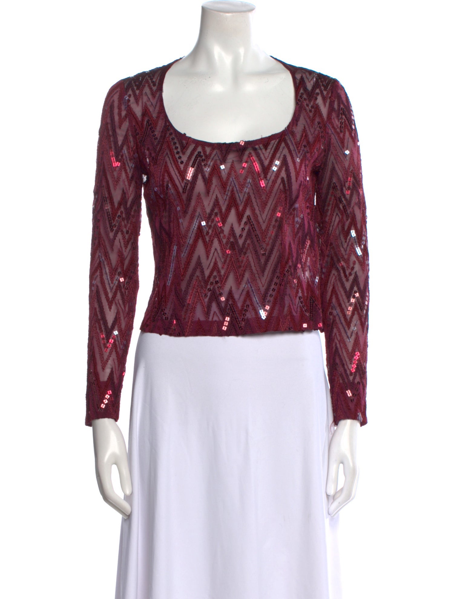 Missoni Silk Printed Crop Top