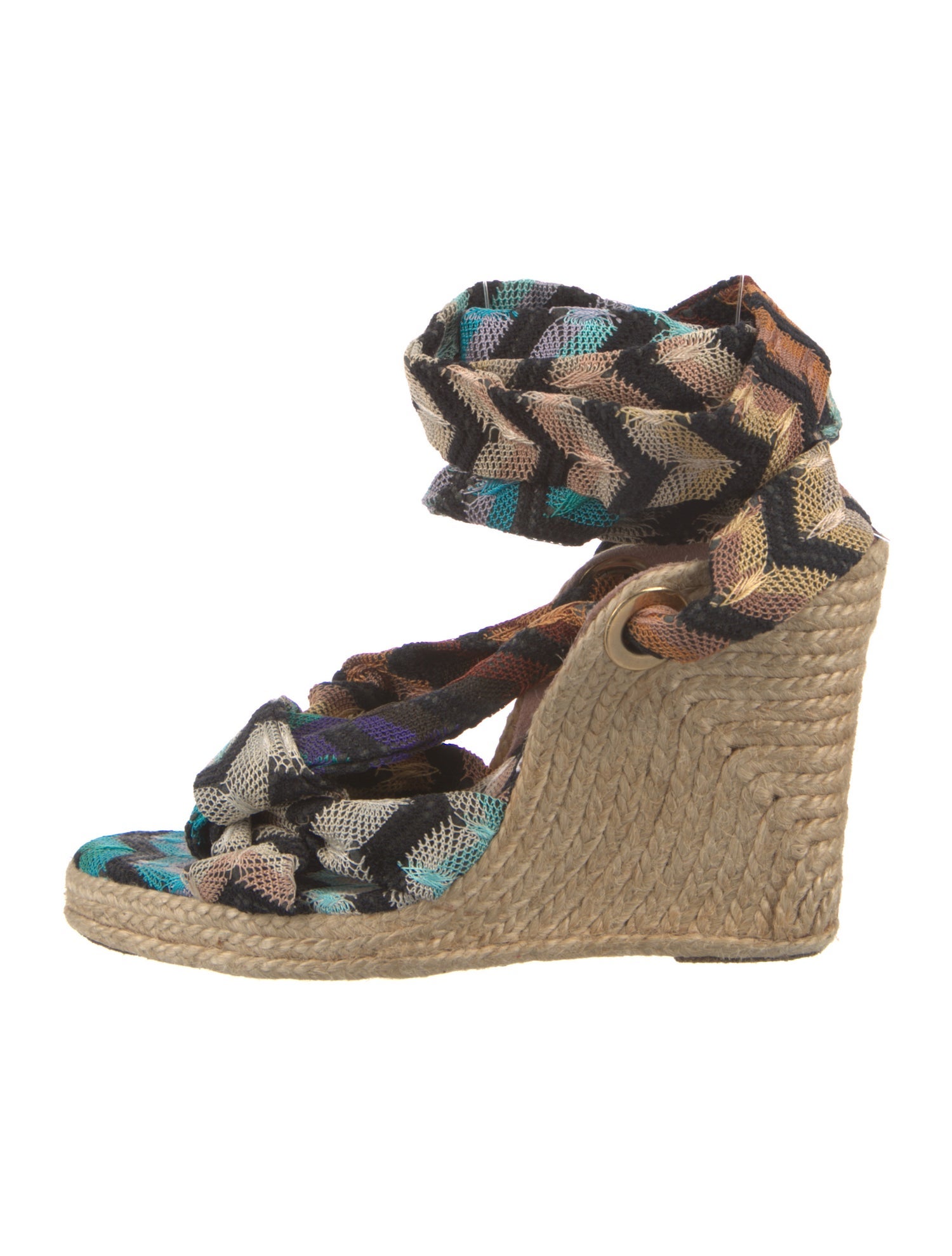Missoni Printed Braided Accents Espadrilles