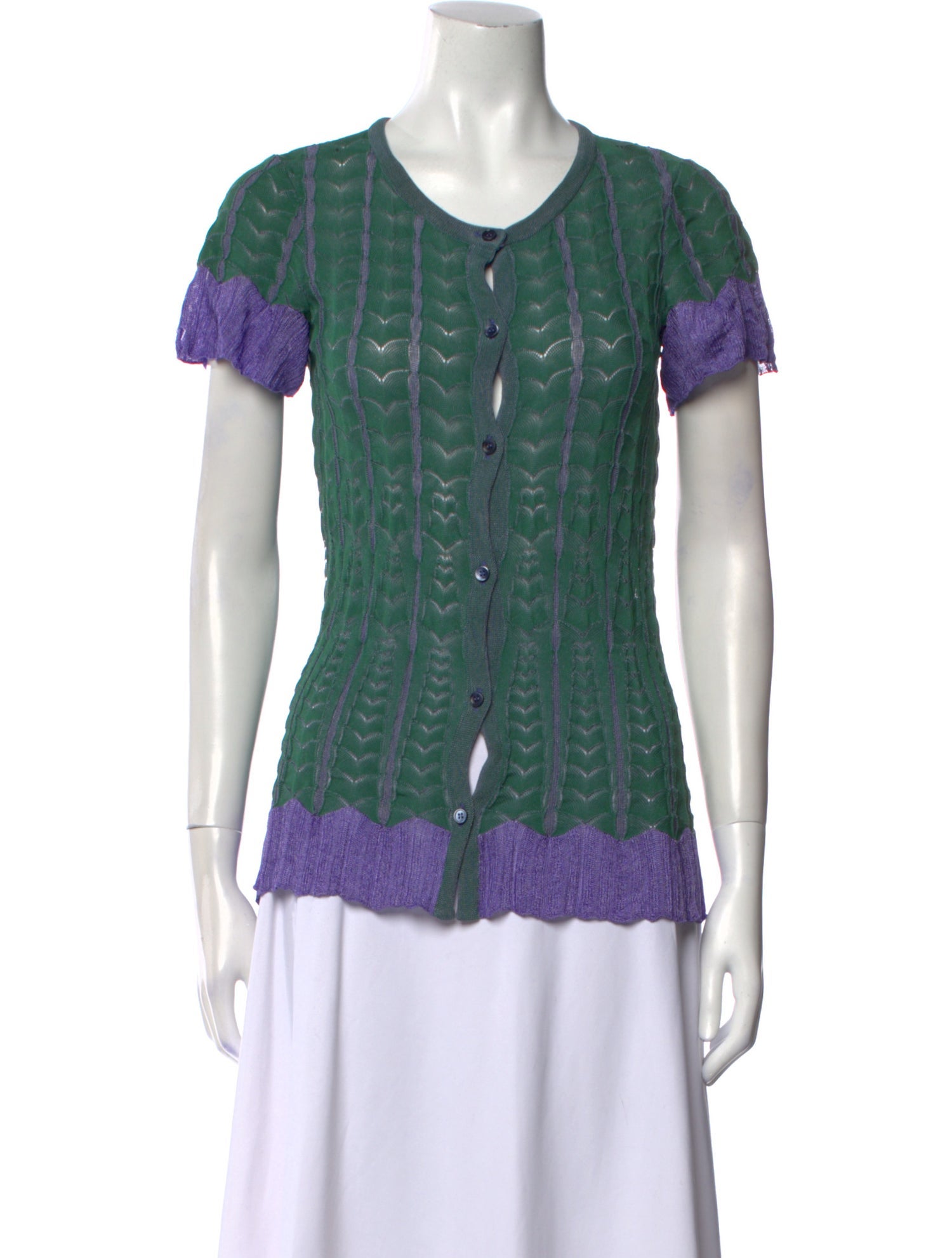 Missoni Striped Scoop Neck Sweater