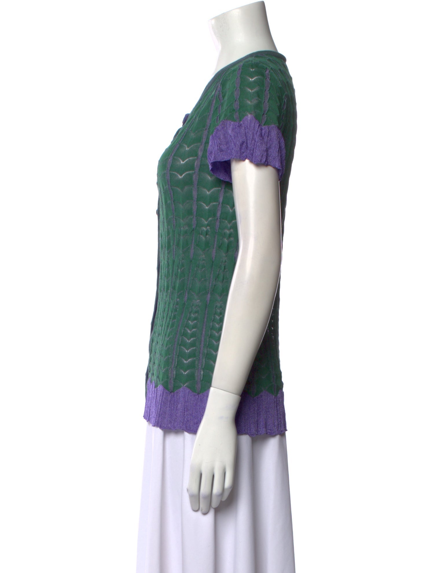 Missoni Striped Scoop Neck Sweater