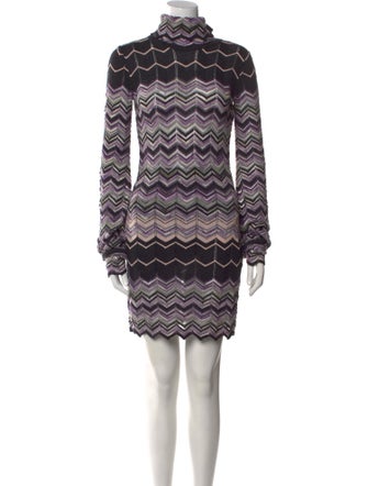 M Missoni Wool Knee-Length Dress