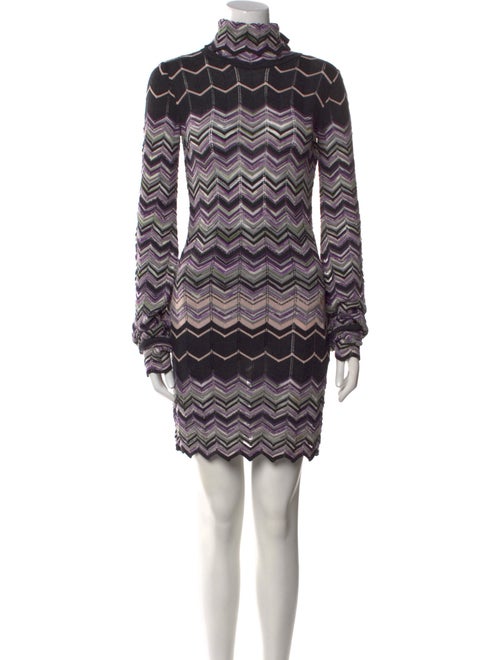 M Missoni Wool Knee-Length Dress