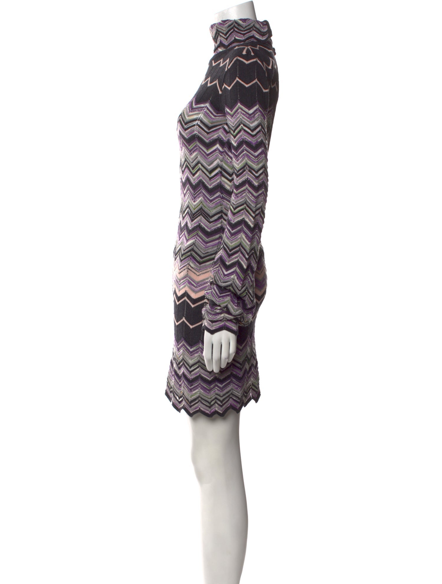 M Missoni Wool Knee-Length Dress