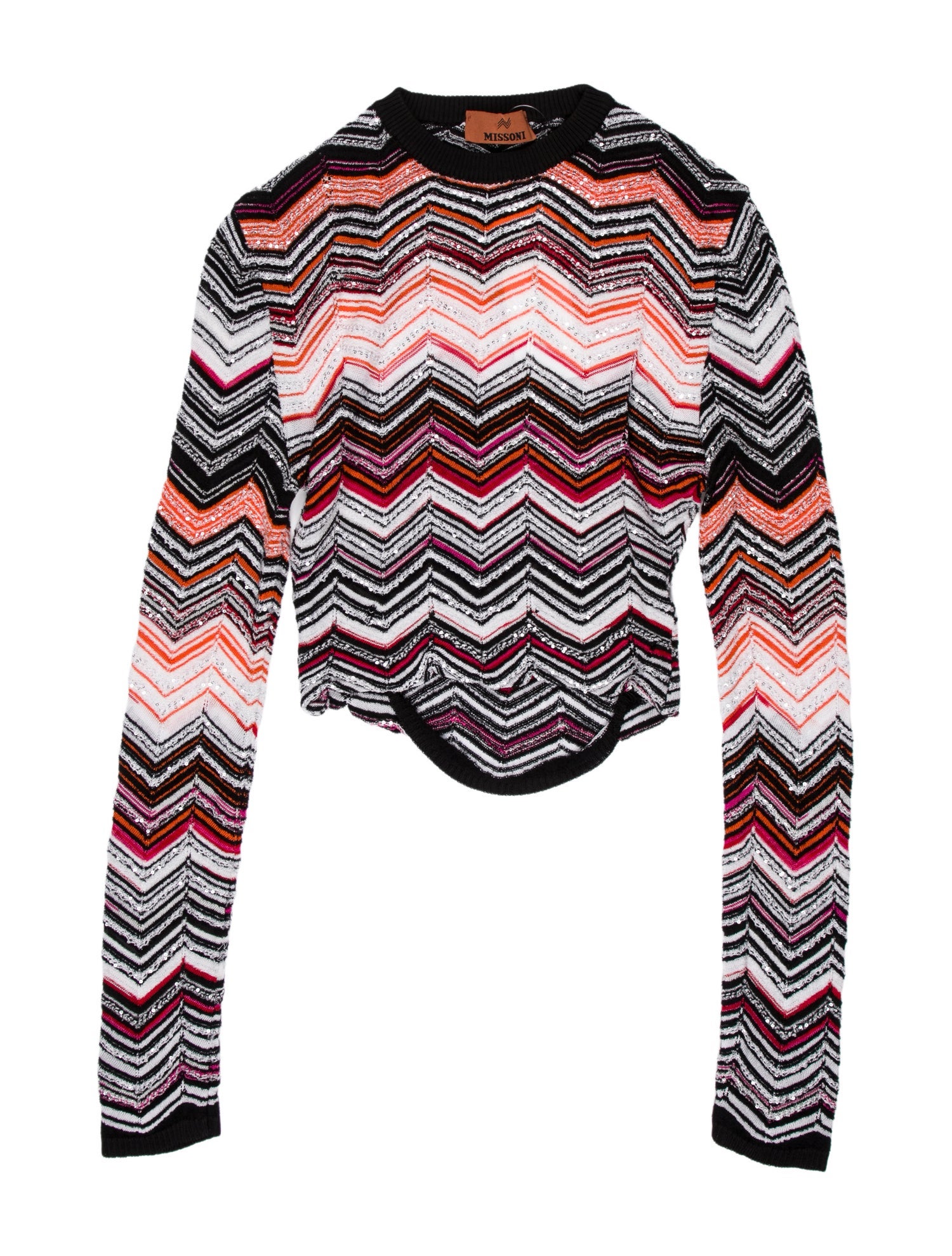 Missoni Striped Crew Neck Bodysuit