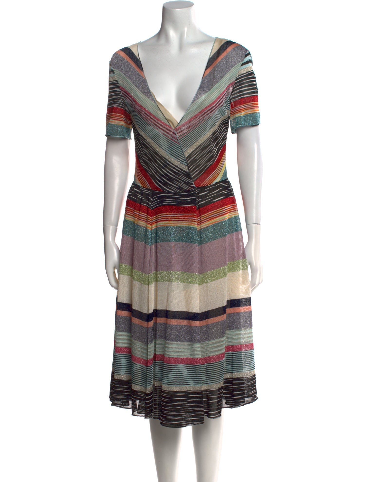 Missoni Striped Knee-Length Dress