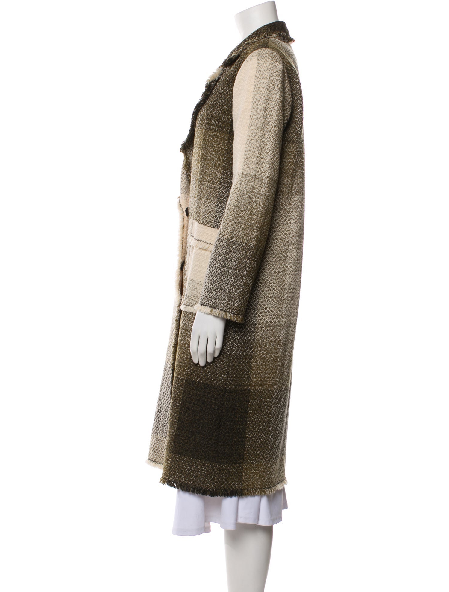 Missoni Virgin Wool Tweed Pattern Coat