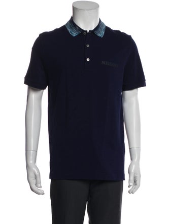 Missoni Graphic Print Collar Polo Shirt