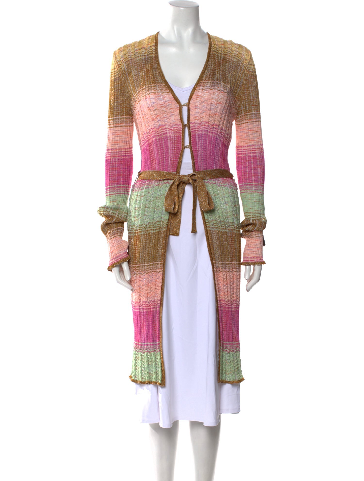 Missoni Striped V-Neck Sweater w/ Tags