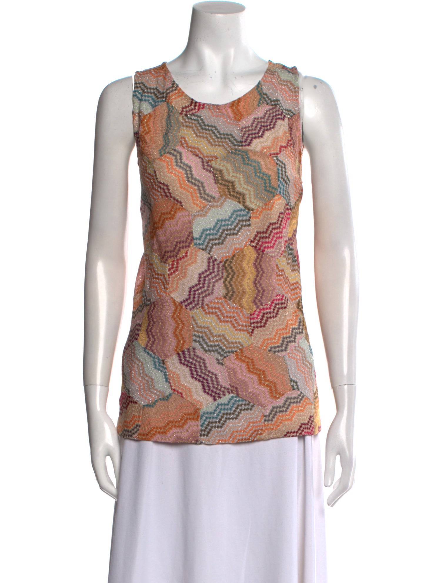 Missoni Printed Scoop Neck Top