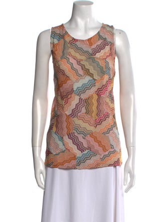 Missoni Printed Scoop Neck Top