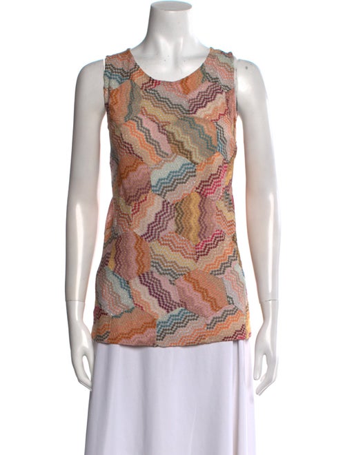 Missoni Printed Scoop Neck Top