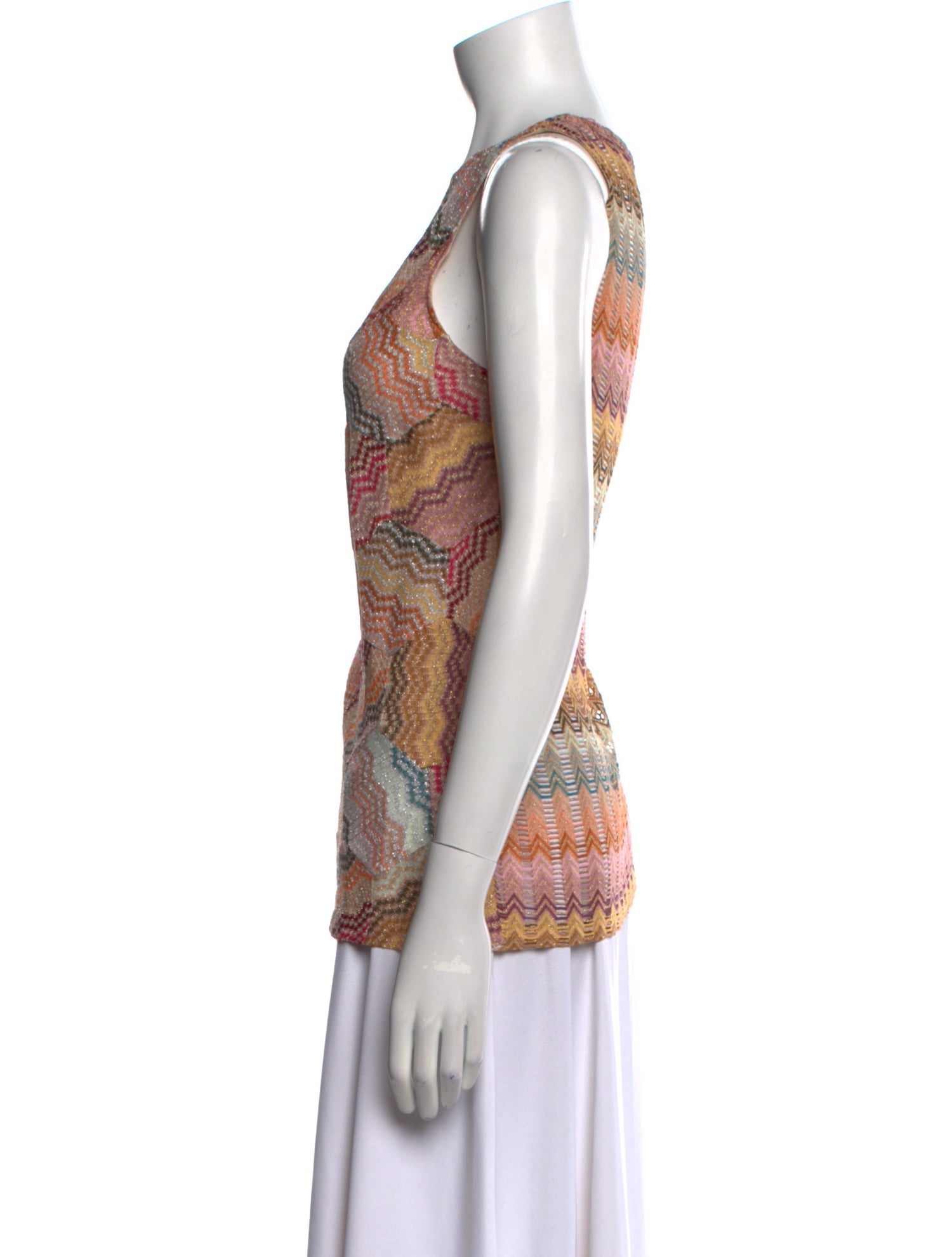 Missoni Printed Scoop Neck Top